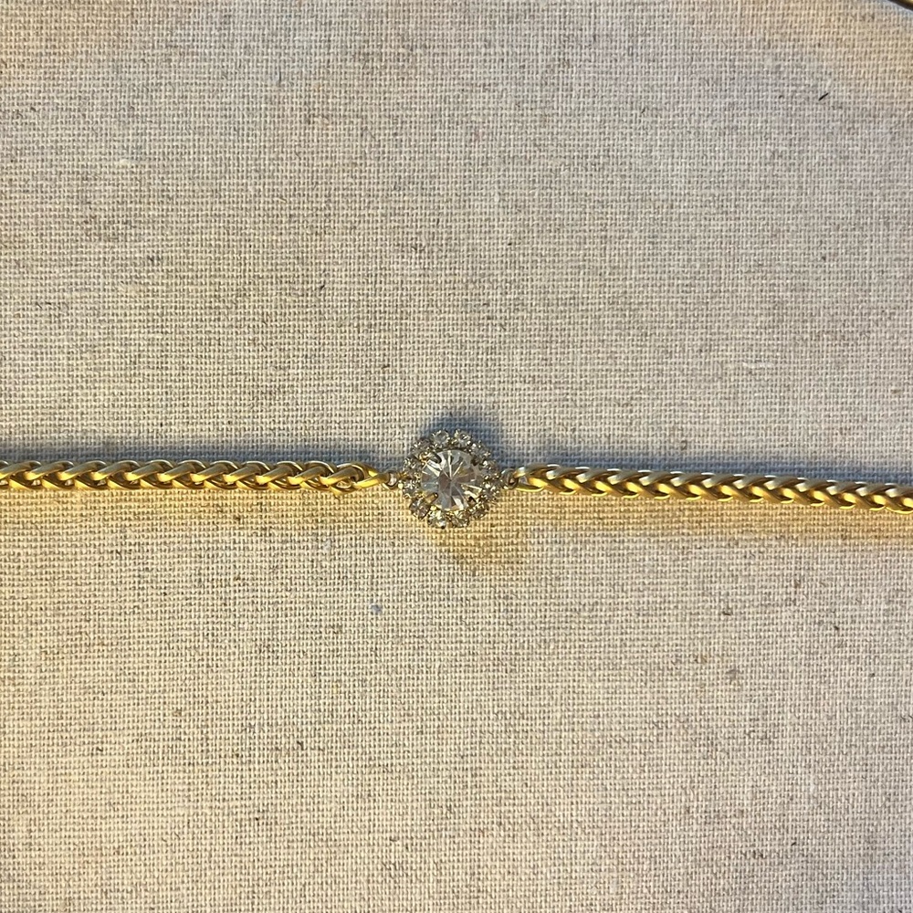 ✨ Gold Plated Swarovski Crystal Snake Chain Bracelet - Picture 4 of 5